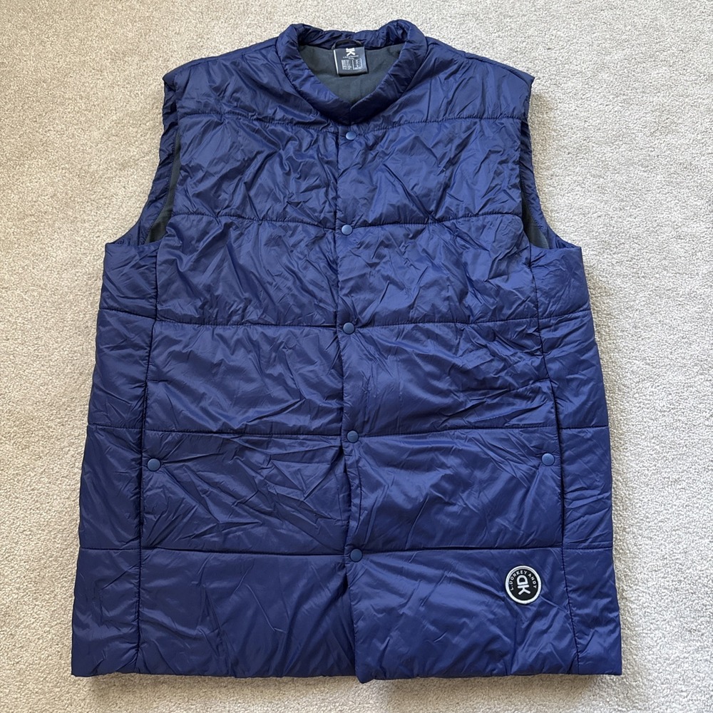 Little Donkey Andy Puffer Quilted Lightweight vest Blue Size M